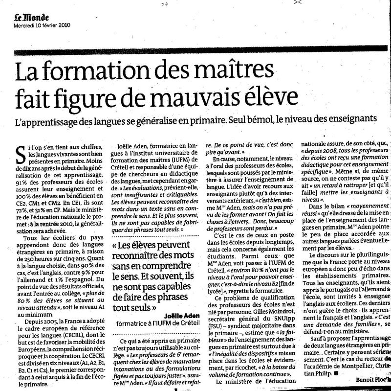 Le monde education formation des maîtres189