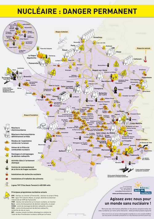 French nuclear map