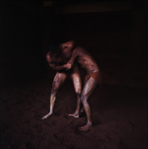 Red Kushti an old fight by Salvatore Di Gregorio