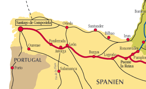Camino_del_Norte_Santiago_Map