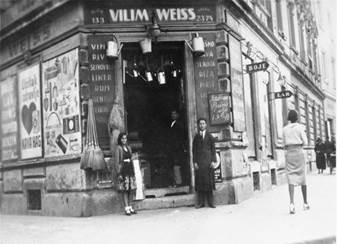 Jewish owned business in Zagreb belonging to Vilim Weiss